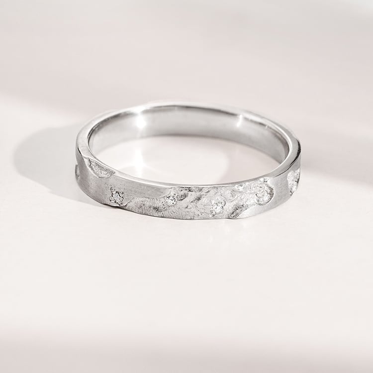 Svadobné obrúčky s ručne rytým povrchom Cley 155651