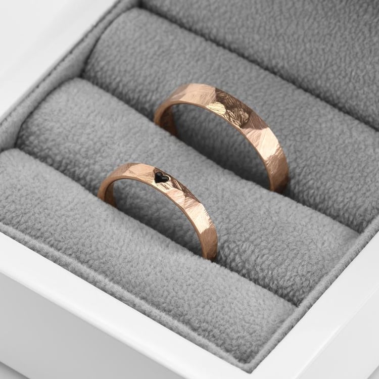 Prsteň z ružového zlata 40639