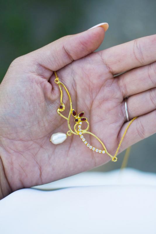 Náhrdelník s perlou 6933