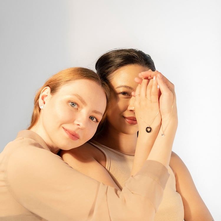 Set náhrdelníkov v tvare srdca pre dvoch Gabija 99713