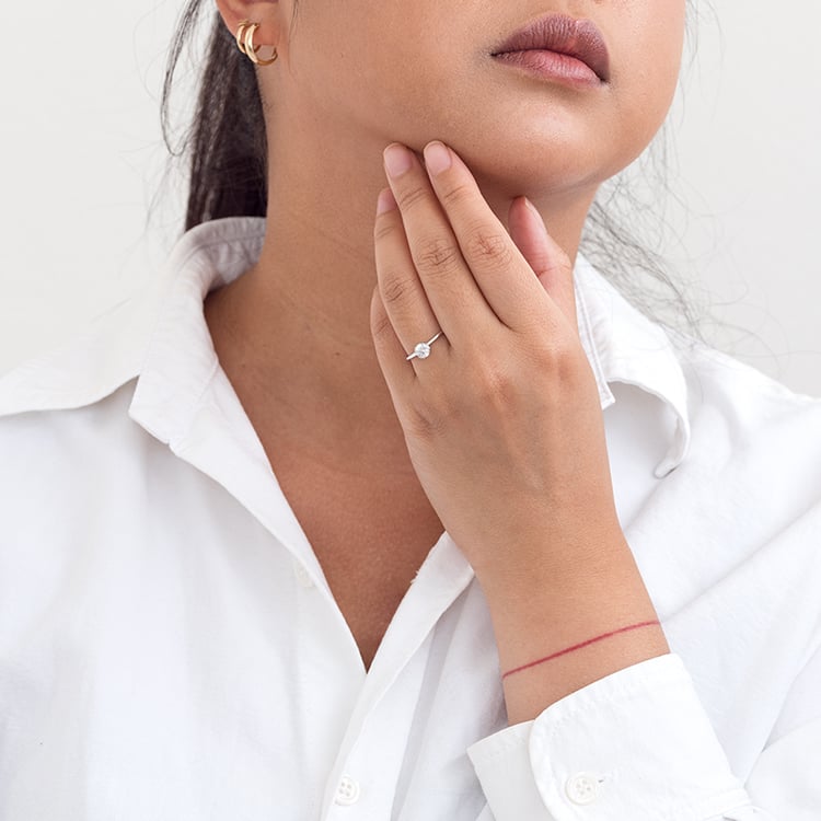 Zásnubný prsteň s lab-grown diamantom Evelle 128509