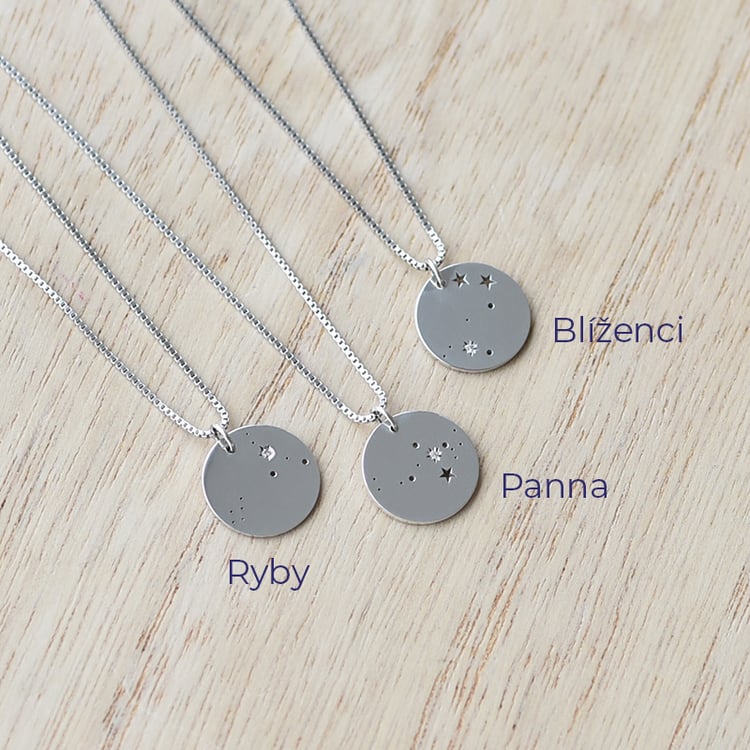 Prívesok so súhvezdím a diamantom 61719