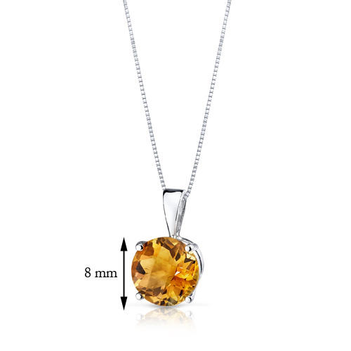 Zlatý prívesok s 1.70ct citrínom Atik