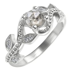 Zásnubný prsteň se salt and pepper diamantom a lab-grown diamantmi Timothy