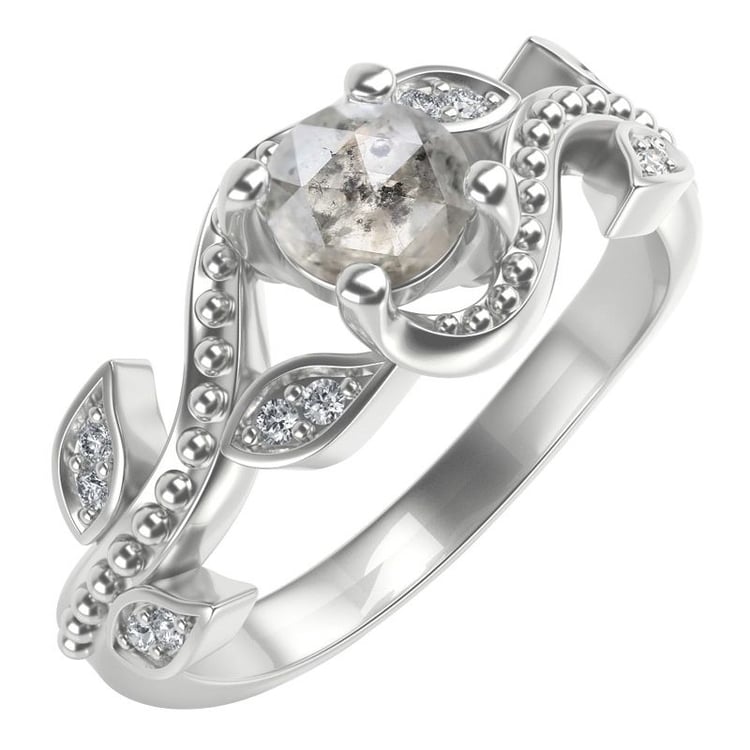 Zásnubný prsteň se salt and pepper diamantom a lab-grown diamantmi Timothy 115773