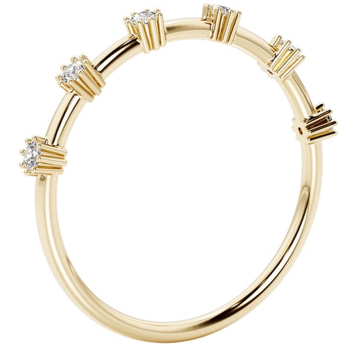 Znamenitý prsteň s lab-grown diamantmi Demmi
