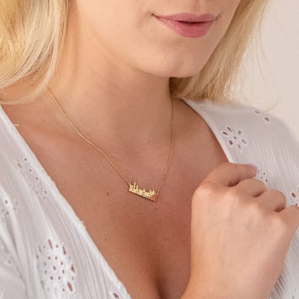 Zlatý či platinový náhrdelník mesta Praha