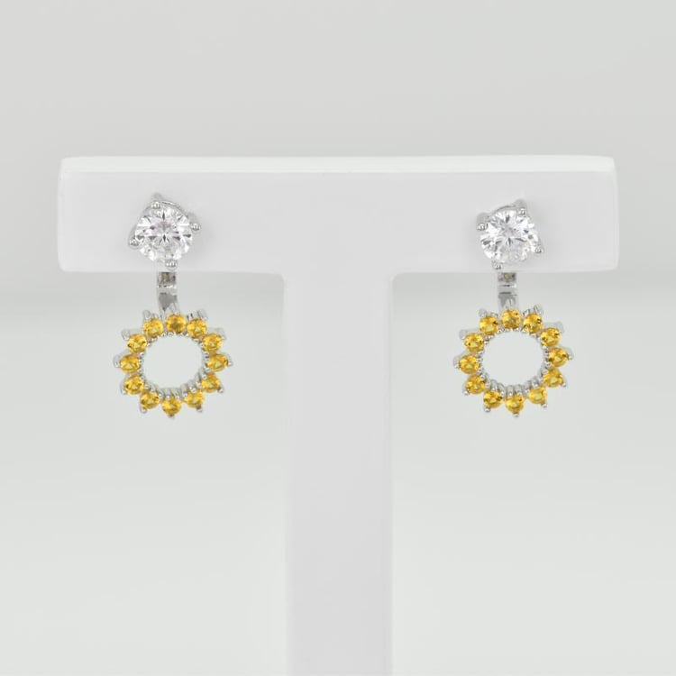 Zafírové náušnice 21347