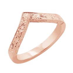 Vykrojená obrúčka s ručnou rytinou Tiana