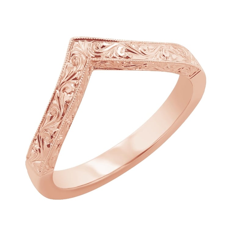 Vykrojená obrúčka s ručnou rytinou Tiana