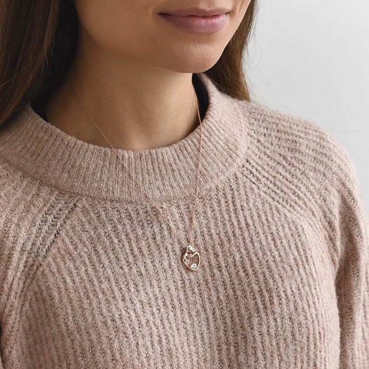 Zlatý prívesok matka a dieťa 71279