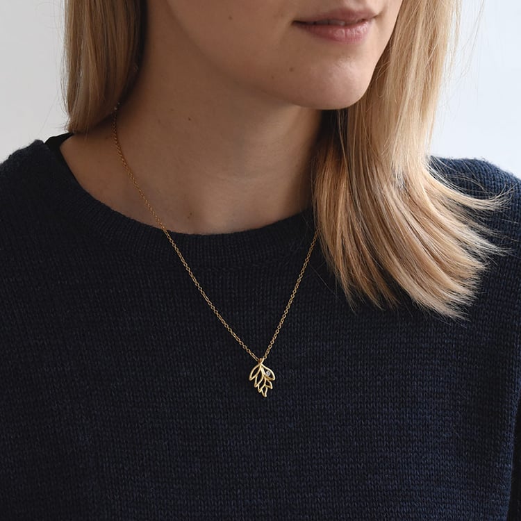 Pozlatený prívesok so zirkónom 72694