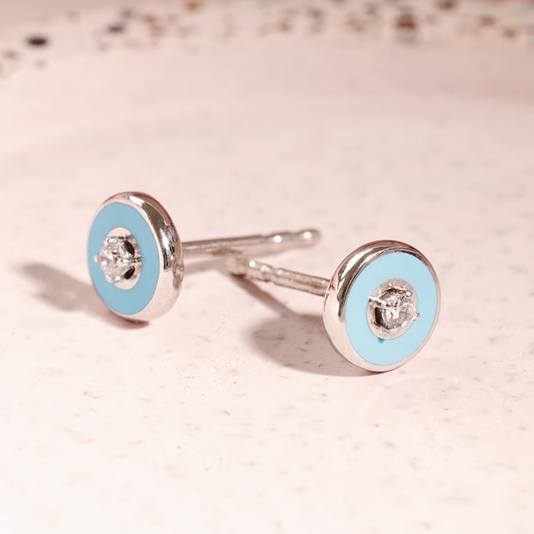 Keramické náušnice s lab-grown diamantom Gill 122083