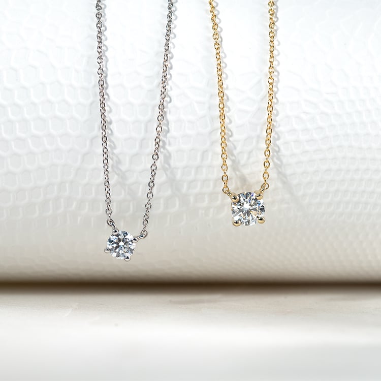 Zlatý náhrdelník s 0.50ct IGI certifikovaným lab-grown diamantom Freya 131443