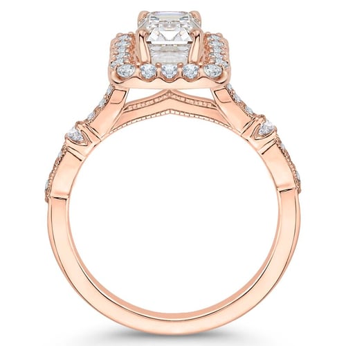 Zásnubný prsteň s emerald diamantom Beulah