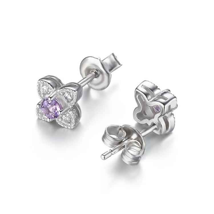 Náušnice s ametystmi 24385