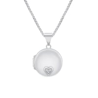 Strieborný medailón s diamantom Dalisia