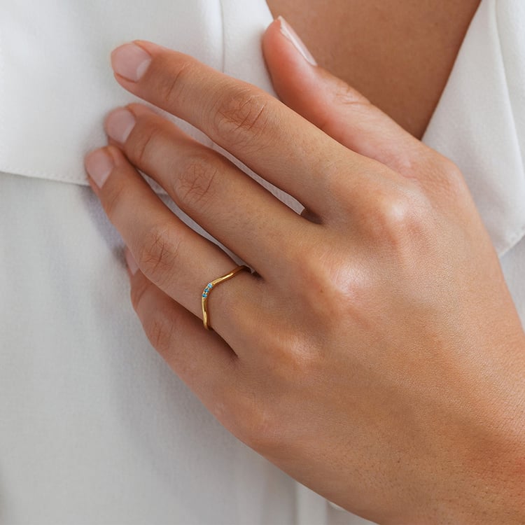 Strieborný prsteň s tromi modrými diamantmi 157760