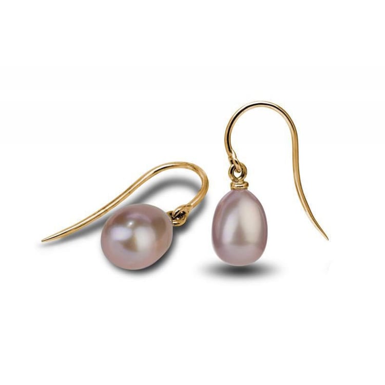 Zlaté náušnice s perlou 25077