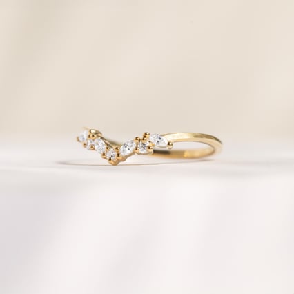 Vykrojený prsteň s round a marquise lab-grown diamantmi Fiachri