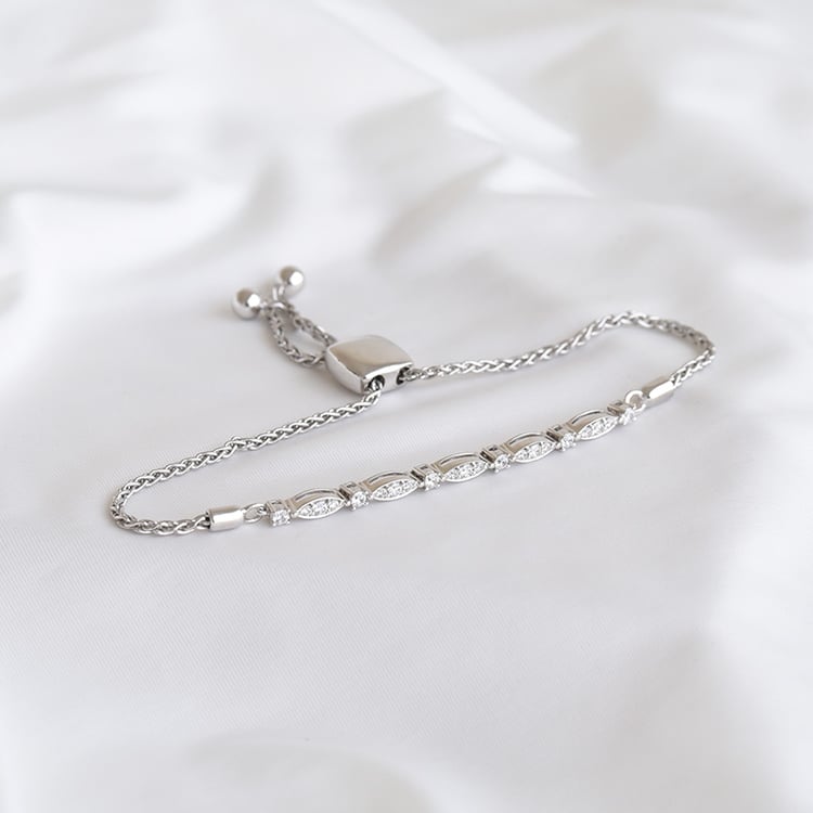 Nežný náramok s lab-grown diamantmi Chariton 114602