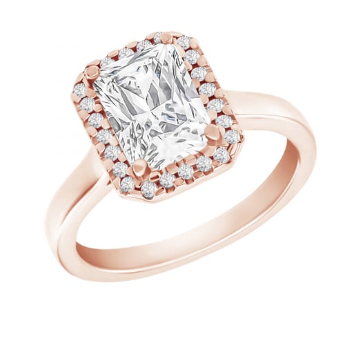 Zásnubný prsteň s emerald diamantom Zahara