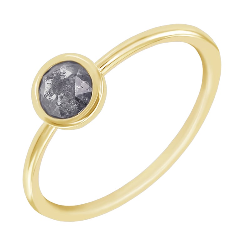 Prsteň so salt and pepper diamantom 37129