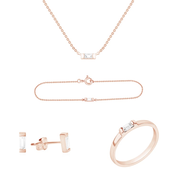 Kolekcia baguette šperkov 94772