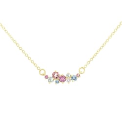 Cluster náhrdelník s drahokamami Beck