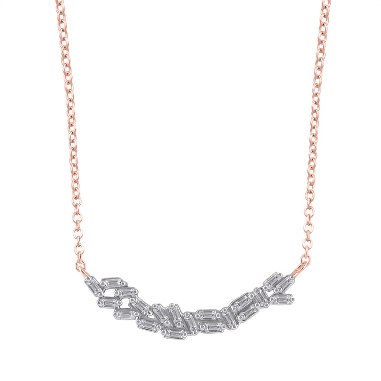 Zlatý náhrdelník s lab-grown diamantmi 163407