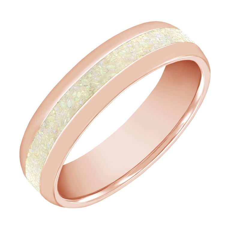 Dámsky prsteň s bielou opálovou výplňou 63192