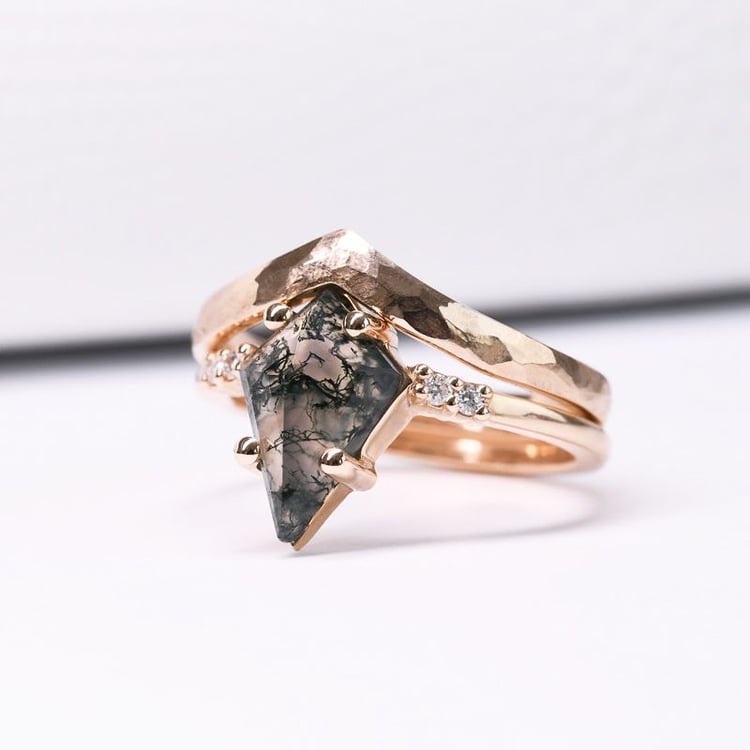 Set prsteňov s achátom Celeste 124070