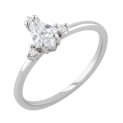 Zlatý prsteň s 0.41ct IGI certifikovaným lab-grown diamantom Hanna