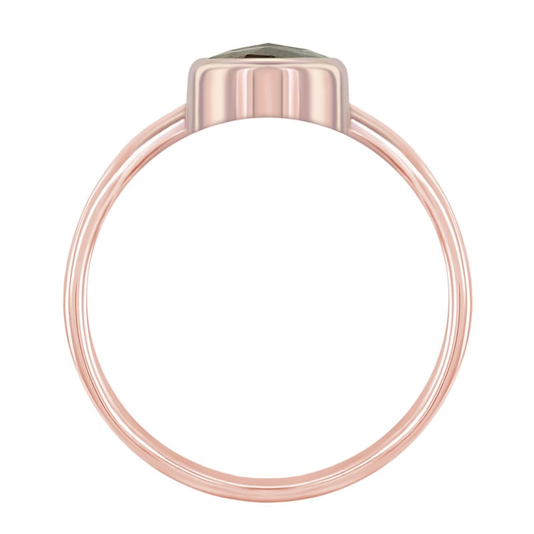 Zlatý prsteň s hnedým diamantom 45328