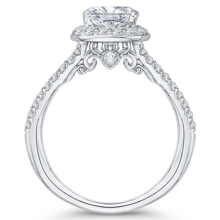 Zlatý zásnubný prsteň s diamantmi 46293