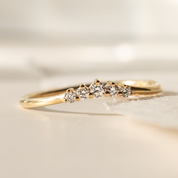 Vykrojený prsteň s diamantmi Myles 152336