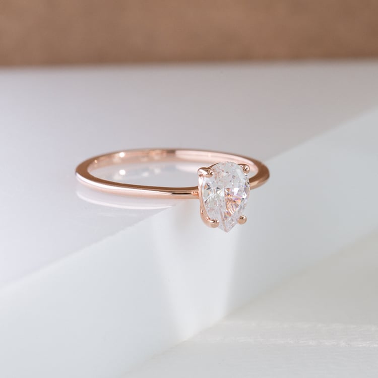 Zásnubný prsteň s pear lab-grown diamantom Cooley 121429