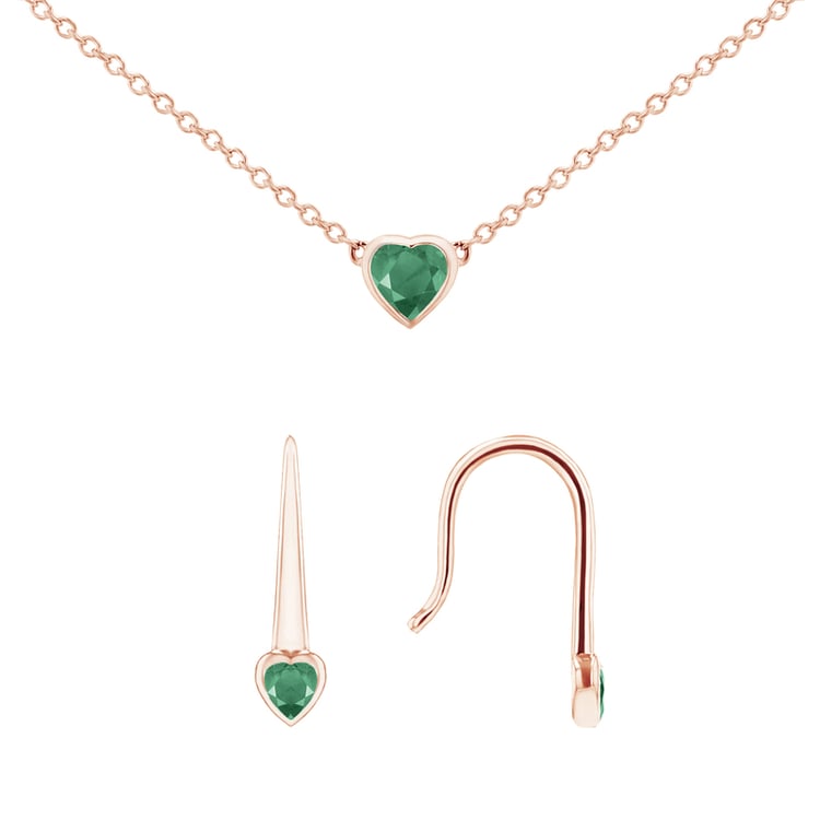 Smaragdová kolekcia šperkov Roshni 145760