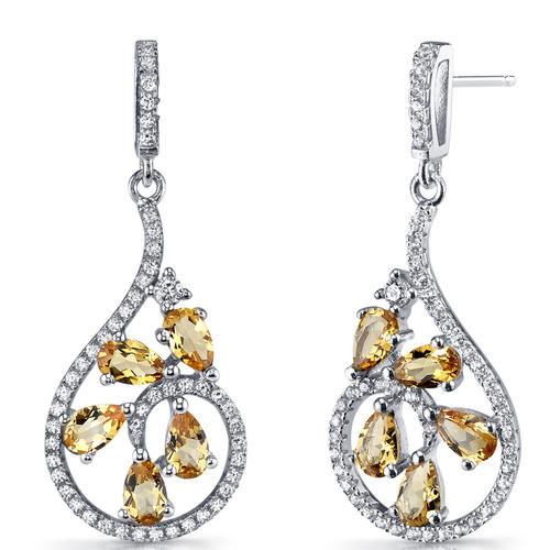 Náušnice s citrínmi Jarisi