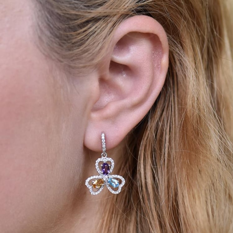 Náušnice kvety 16687