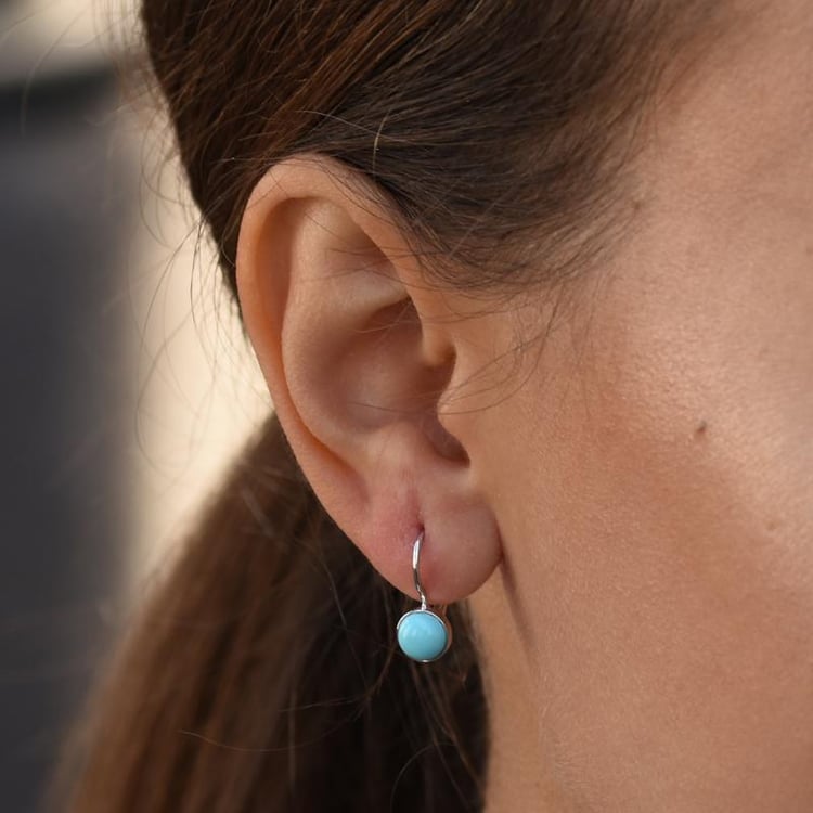 náušnice s tyrkysmi 49399