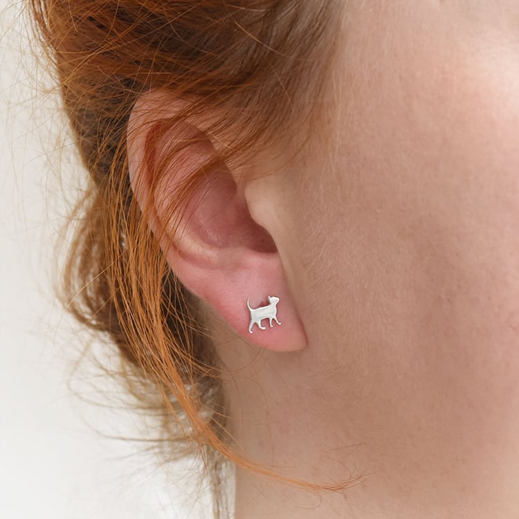 Strieborné náušnice s mačiatkami 88747