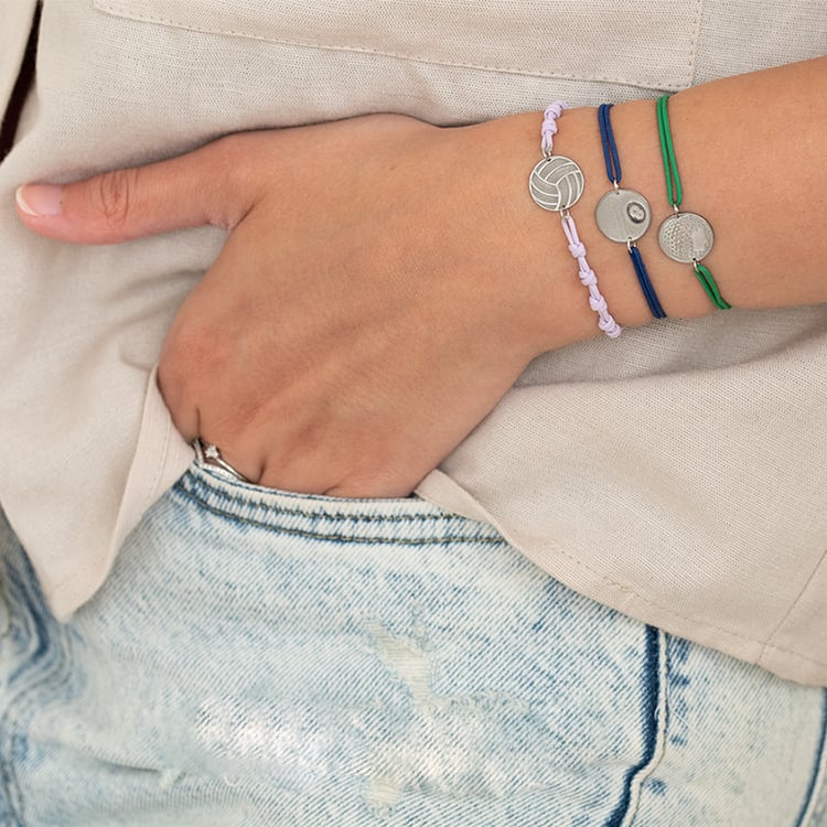 Povrázkový náramok lopta s gravírom vašej voľby Golf 124813