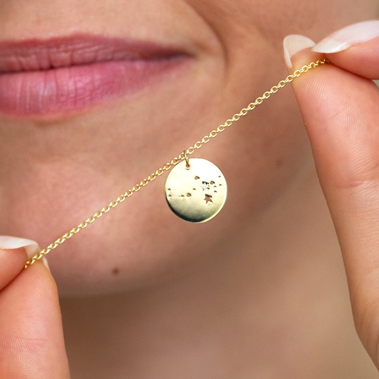 Zlatý prívesok so súhvezdím a diamantom Meri 144867