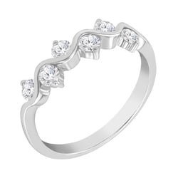 Zlatý prsteň so šesticou diamantov Vifra