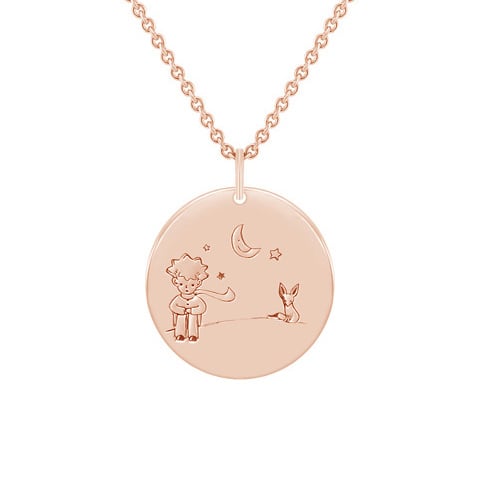 Prívesok princ a líška s gravírom vašej voľby 50935