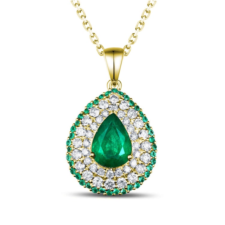 Prívesok plný smaragdov a diamantov Holers 147575