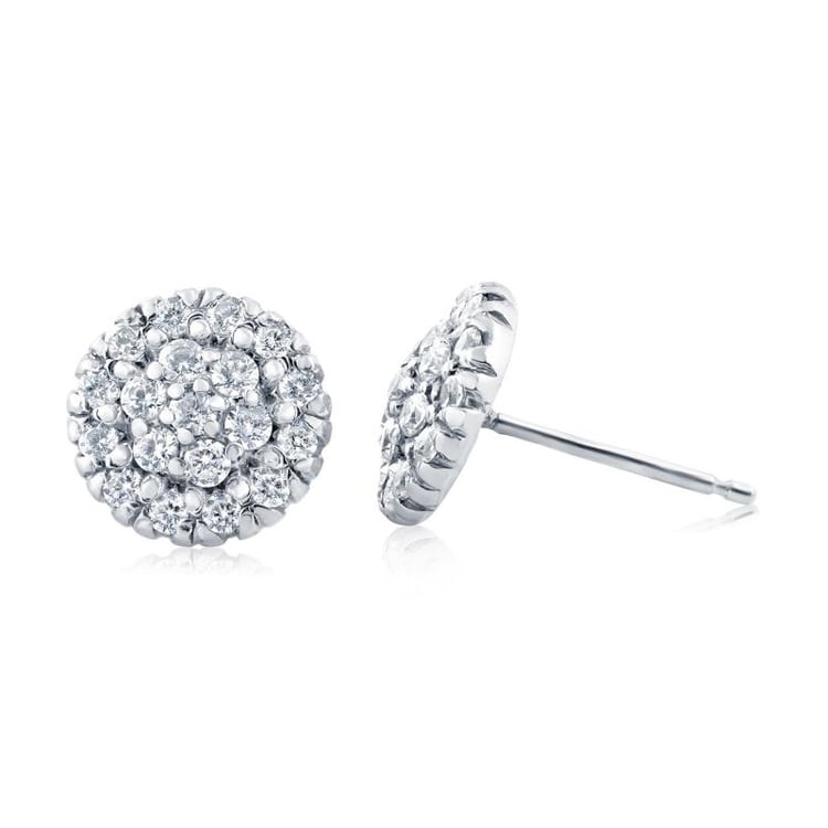 Zlaté diamantové náušnice 1866