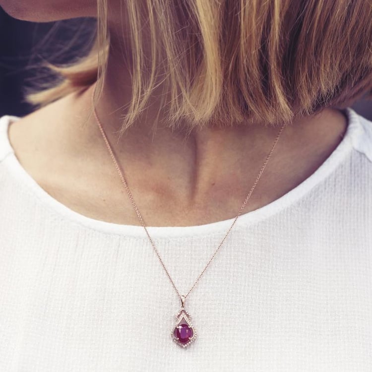 Rubínový náhrdelník 12962
