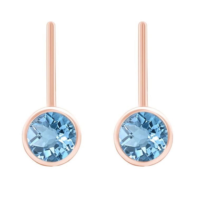 Topásové visiace náušnice 43570